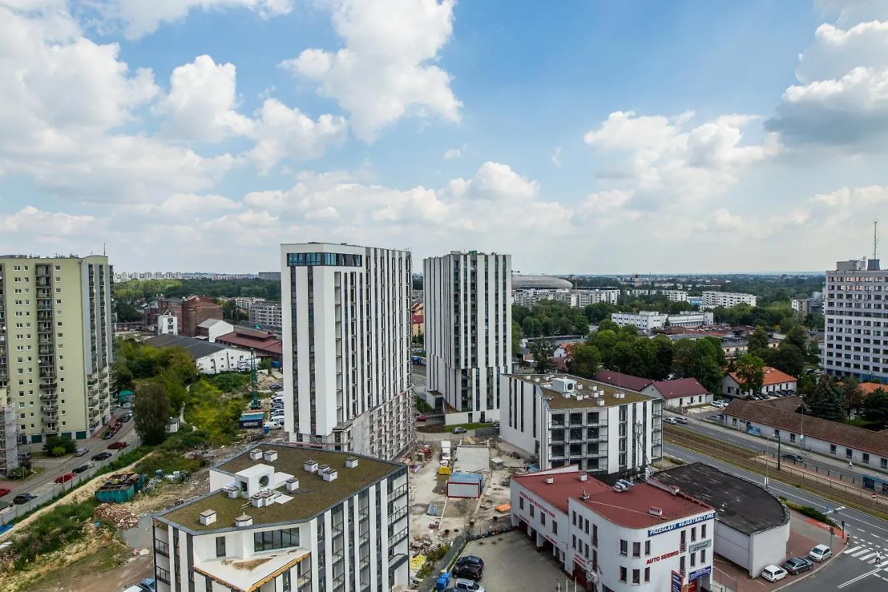 Mogilska Tower Apartments Near Tauron Arena By Inpoint - Free Underground Parking Krakow